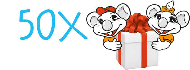 50xzestaw produktów oraz maskotek elmex®